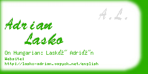 adrian lasko business card